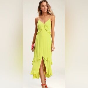 Lulus Andrea ruffle dress
